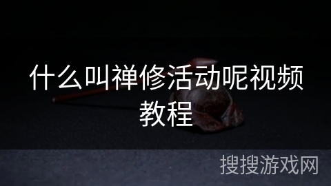 什么叫禅修活动呢视频教程