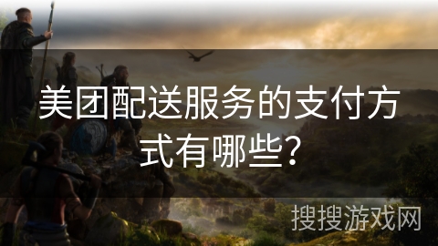 美团配送服务的支付方式有哪些? 美团配送服务的支付方式有哪些?
