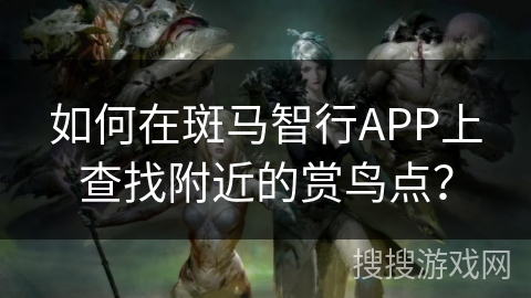 如何在斑马智行APP上查找附近的赏鸟点？
