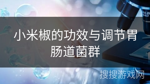 小米椒的功效与调节胃肠道菌群