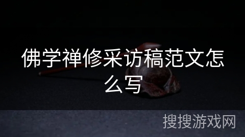 佛学禅修采访稿范文怎么写