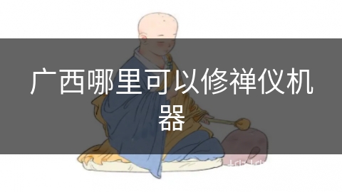 广西哪里可以修禅仪机器
