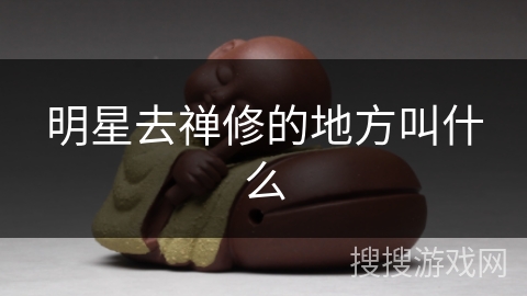 明星去禅修的地方叫什么
