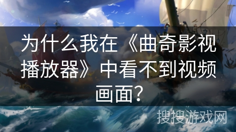 为什么我在《曲奇影视播放器》中看不到视频画面？