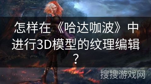 怎样在《哈达咖波》中进行3D模型的纹理编辑？