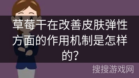 草莓干在改善皮肤弹性方面的作用机制是怎样的？