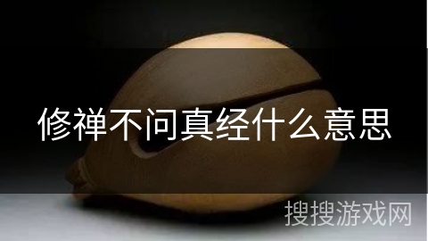 修禅不问真经什么意思