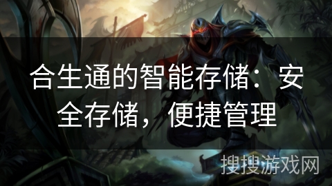合生通的智能存储：安全存储，便捷管理