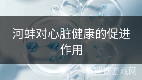 河蚌对心脏健康的促进作用