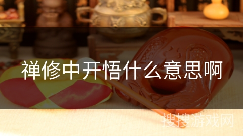 禅修中开悟什么意思啊