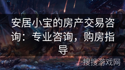 安居小宝的房产交易咨询：专业咨询，购房指导