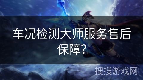 车况检测大师服务售后保障？