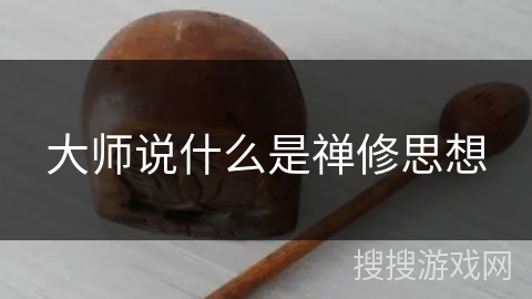 大师说什么是禅修思想 大师说什么是禅修思想