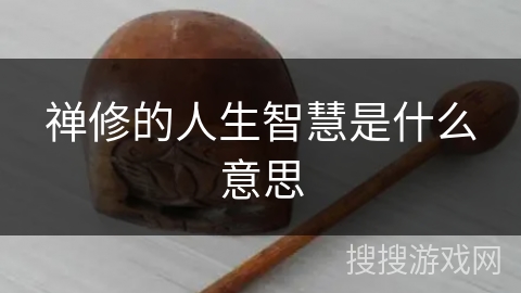 禅修的人生智慧是什么意思 禅修的人生智慧是什么意思