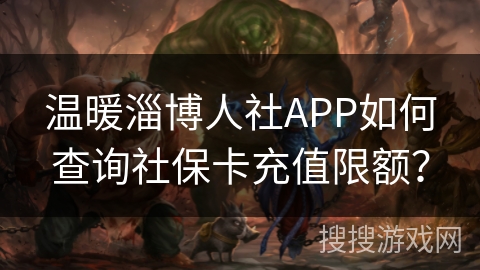 温暖淄博人社APP如何查询社保卡充值限额? 温暖淄博人社APP如何查询社保卡充值限额?