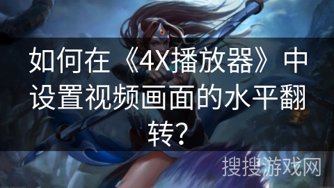 如何在《4X播放器》中设置视频画面的水平翻转？