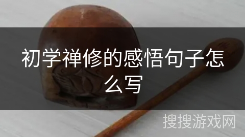 初学禅修的感悟句子怎么写