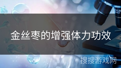 金丝枣的增强体力功效