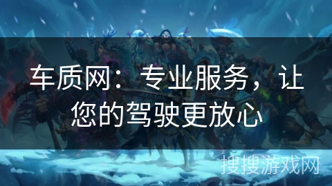 车质网：专业服务，让您的驾驶更放心