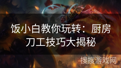 饭小白教你玩转:厨房刀工技巧大揭秘 饭小白教你玩转:厨房刀工技巧大揭秘