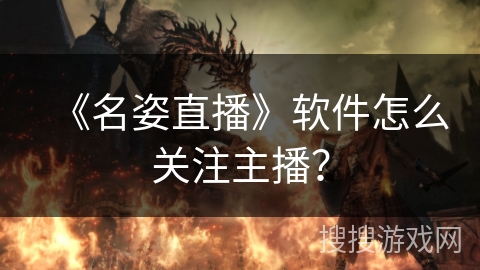 《名姿直播》软件怎么关注主播？