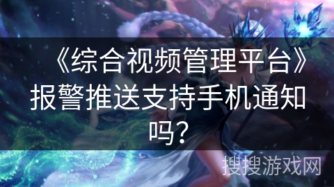 《综合视频管理平台》报警推送支持手机通知吗？