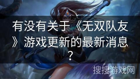 有没有关于《无双队友》游戏更新的最新消息？