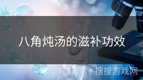 八角炖汤的滋补功效