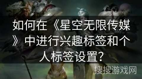 如何在《星空无限传媒》中进行兴趣标签和个人标签设置? 如何在《星空无限传媒》中进行兴趣标签和个人标签设置?