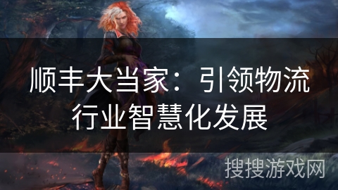 顺丰大当家：引领物流行业智慧化发展