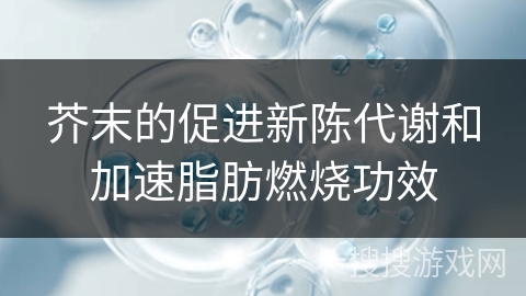 芥末的促进新陈代谢和加速脂肪燃烧功效