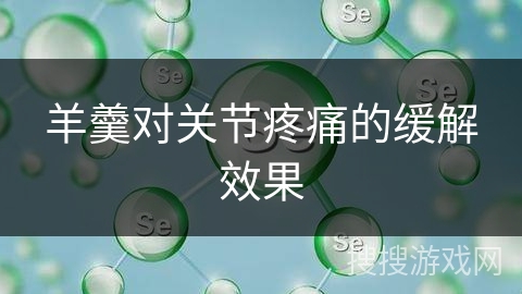 羊羹对关节疼痛的缓解效果