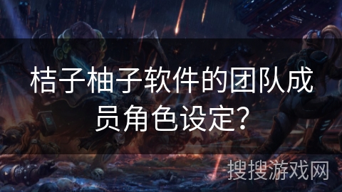 桔子柚子软件的团队成员角色设定? 桔子柚子软件的团队成员角色设定?