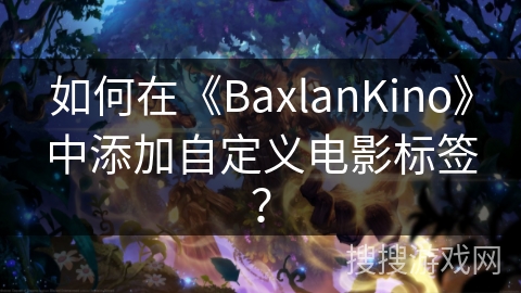 如何在《BaxlanKino》中添加自定义电影标签? 如何在《BaxlanKino》中添加自定义电影标签?
