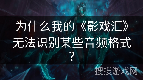 为什么我的《影戏汇》无法识别某些音频格式？