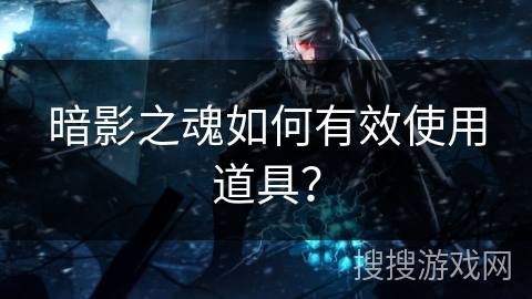 暗影之魂如何有效使用道具? 暗影之魂如何有效使用道具?
