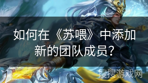如何在《苏喂》中添加新的团队成员？