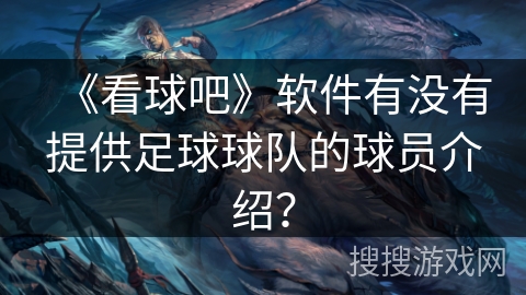 《看球吧》软件有没有提供足球球队的球员介绍？