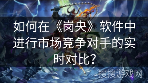 如何在《岗央》软件中进行市场竞争对手的实时对比？
