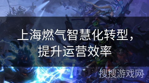 上海燃气智慧化转型，提升运营效率