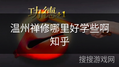 温州禅修哪里好学些啊知乎