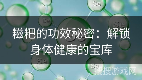 糍粑的功效秘密：解锁身体健康的宝库