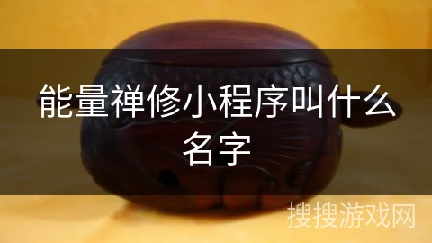 能量禅修小程序叫什么名字