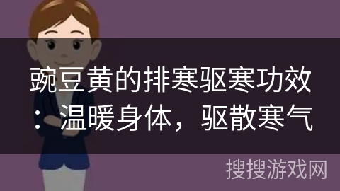 豌豆黄的排寒驱寒功效：温暖身体，驱散寒气