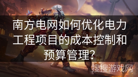 南方电网如何优化电力工程项目的成本控制和预算管理？
