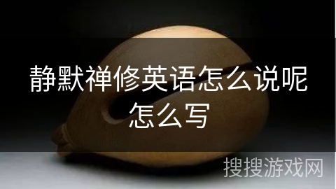 静默禅修英语怎么说呢怎么写