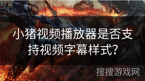 小猪视频播放器是否支持视频字幕样式？