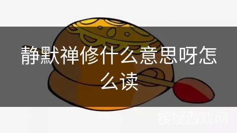 静默禅修什么意思呀怎么读