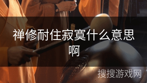 禅修耐住寂寞什么意思啊