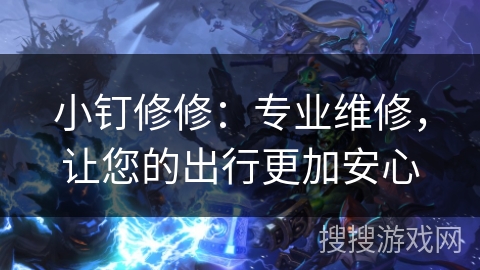 小钉修修：专业维修，让您的出行更加安心